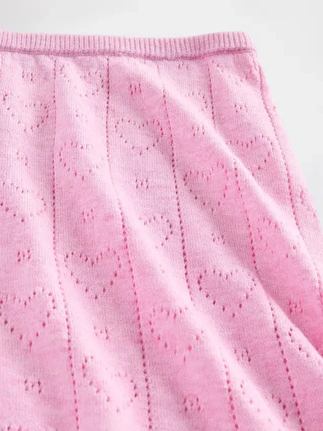 Lätta CashSoft Pointelle-pyjamasShorts med hjärtmönster