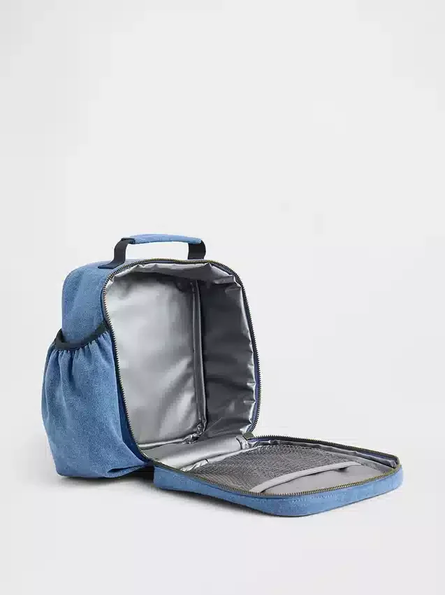 Lunchväska i denim med logotyp för barn