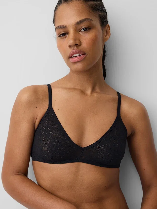 Madesoft Lace Plunge Bralette