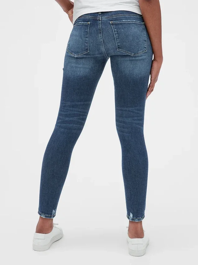 Mammakläder Distressed Full Panel Favorite Jeggings
