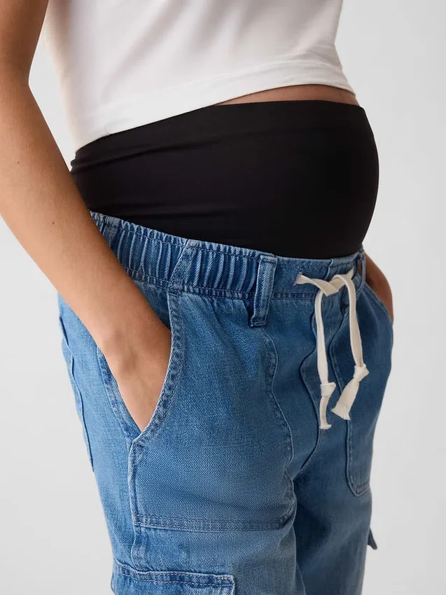 Mammakläder Full Panel Cargo Easy Jeans