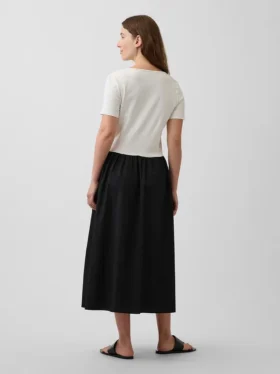 Mammakläder i blandmaterial med låg midja