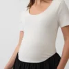 Mammakläder i blandmaterial med låg midja