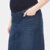 Mammakläder i denim med hel panel