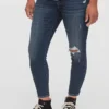Mammakläder i skinny-modell med insats vid ankeln