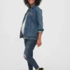 Mammakläder i skinny-modell med insats vid ankeln