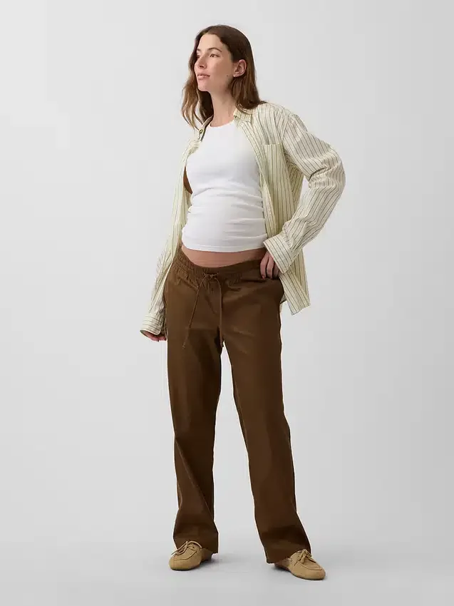 Mammakläder i twill med underbukdesign