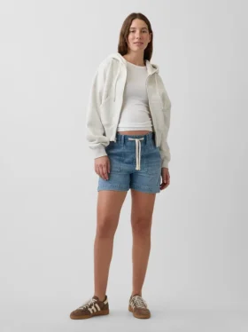 Mammakläder i ultramjuk denim med hel panel