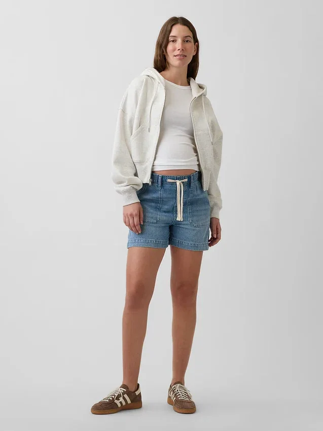 Mammakläder i ultramjuk denim med hel panel