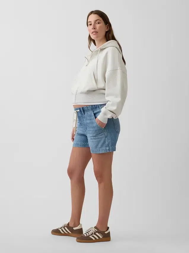 Mammakläder i ultramjuk denim med hel panel