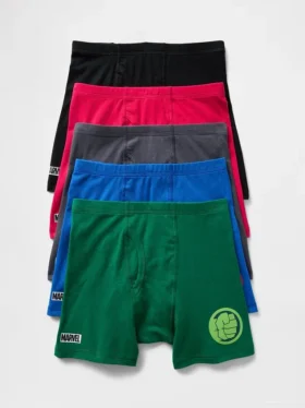 Marvel-boxershorts i ekologisk stretchbomull för barn (5-pack)