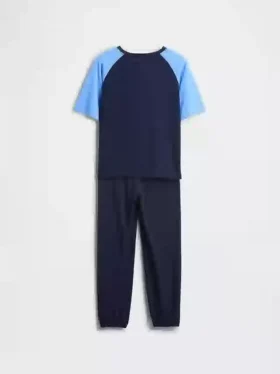 Marvel-pyjamas med joggingsbyxor för barn, tillverkad av återvunnet material