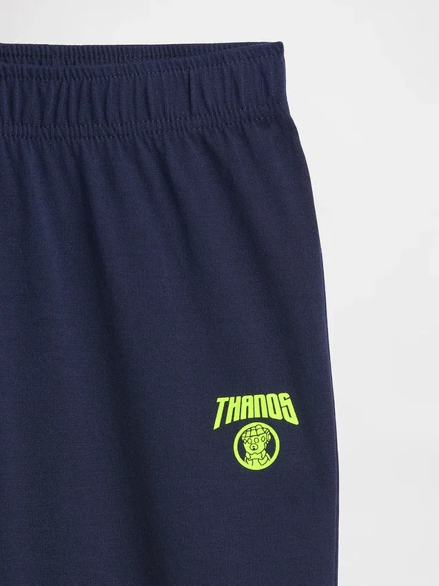 Marvel-pyjamas med joggingsbyxor för barn, tillverkad av återvunnet material