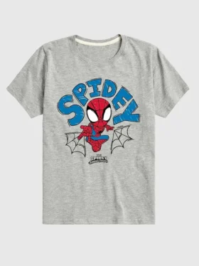 Marvel Spidey Doodle-Shorts-T-shirt för småbarn med kort ärm