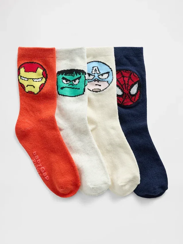 Marvel-strumpor för Baby & Småbarn (4-pack)