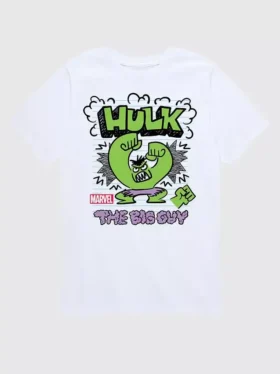 Marvel The Incredible Hulk Doodle – kortärmad T-shirt med tryck för småbarn