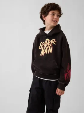 Marvel Vintagesoft Spider-Man-hoodie med avslappnad passform för barn
