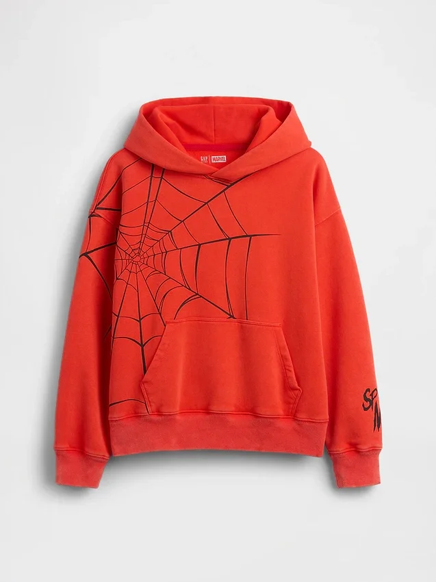 Marvel Vintagesoft Spider-Man-hoodie med avslappnad passform för barn