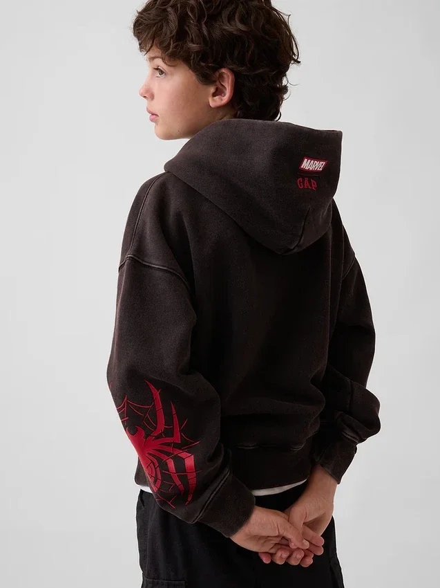 Marvel Vintagesoft Spider-Man-hoodie med avslappnad passform för barn
