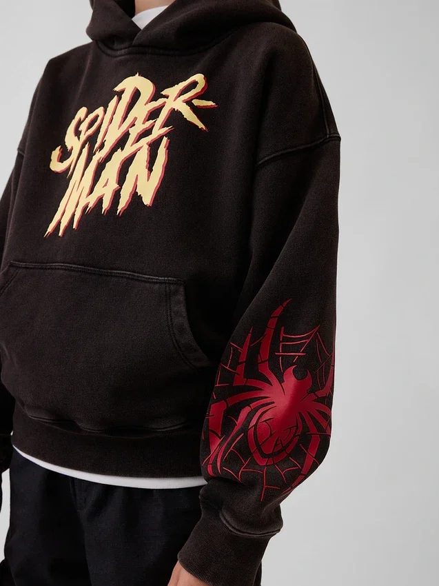 Marvel Vintagesoft Spider-Man-hoodie med avslappnad passform för barn