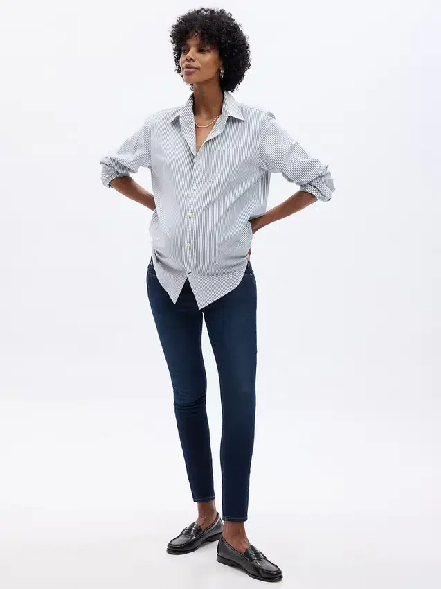 Maternity Full-Panel True Skinny Jeans