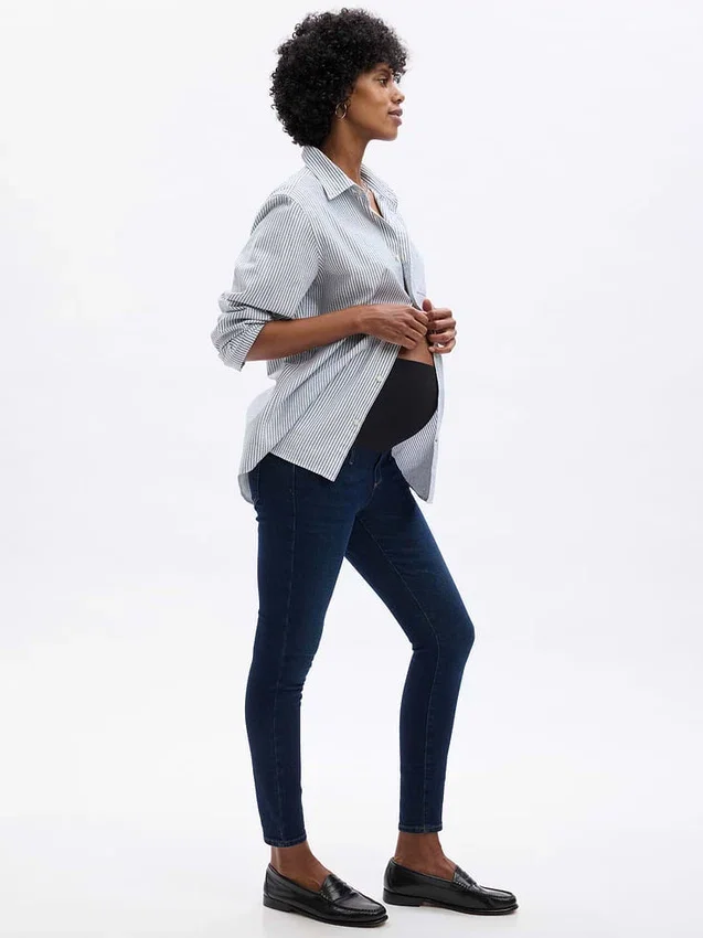 Maternity Full-Panel True Skinny Jeans