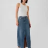 Maxikjol i denim