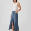 Maxikjol i denim