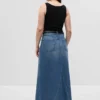 Maxikjol i denim