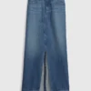 Maxikjol i denim