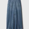 Maxikjol i denim
