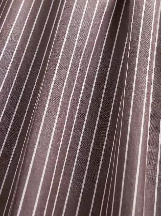 Maxikjol i poplin med låg midja