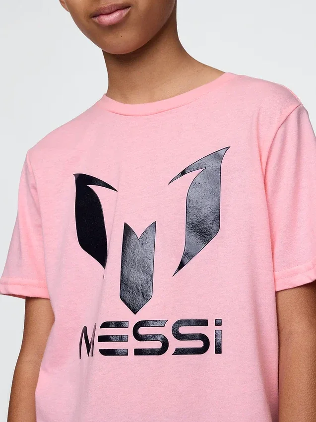 Messi-T-shirt med tryck för barn