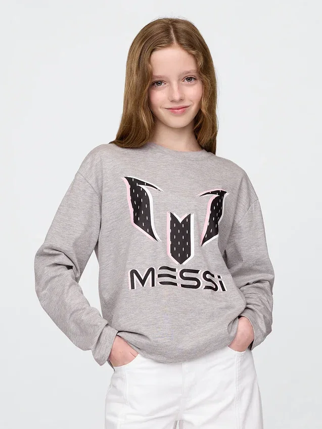 Messi-T-shirt med tryck för barn