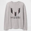 Messi-T-shirt med tryck för barn