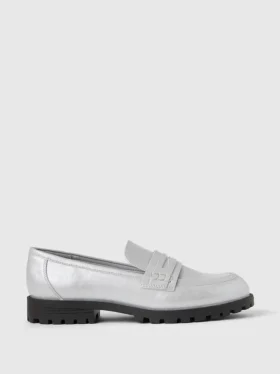 Metallic-loafers för barn