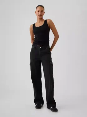 Mid Rise '90S Loose Cargo Jeans