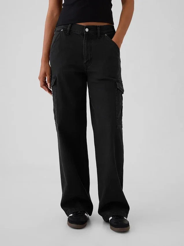 Mid Rise '90S Loose Cargo Jeans