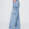 Mid Rise '90S Loose Cargo Jeans