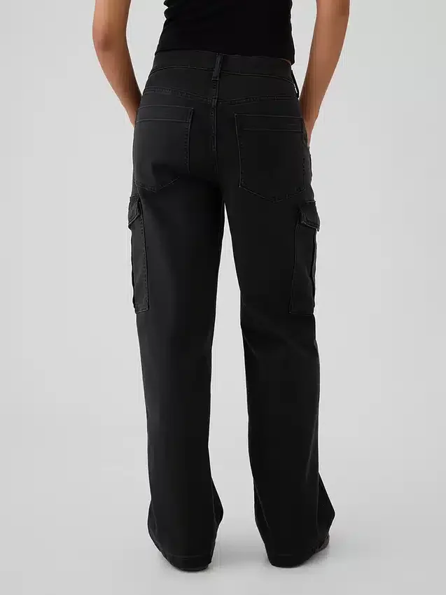 Mid Rise '90S Loose Cargo Jeans