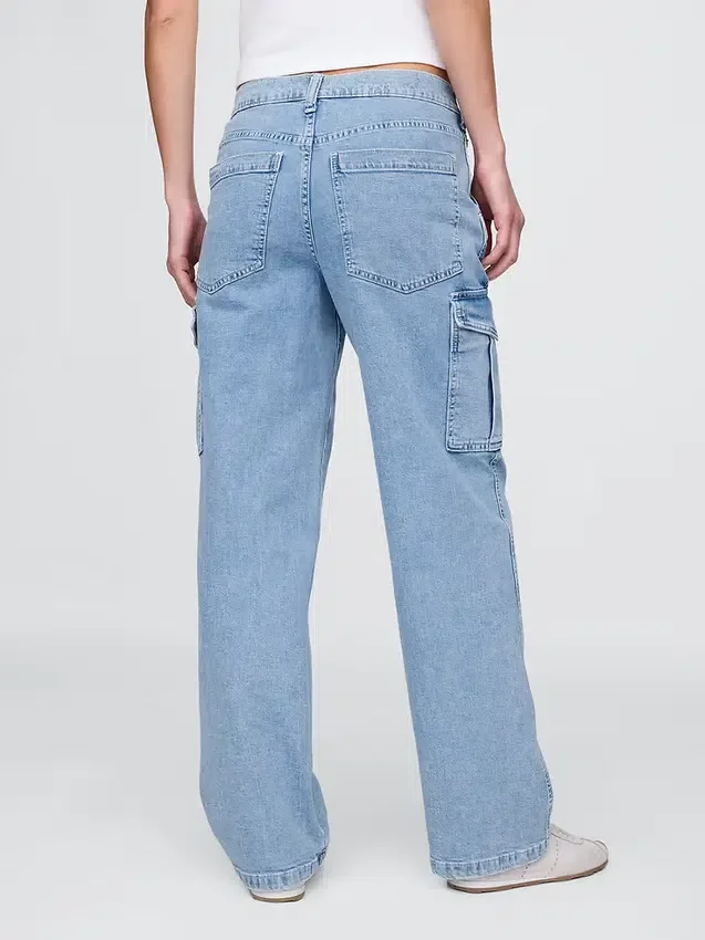Mid Rise '90S Loose Cargo Jeans