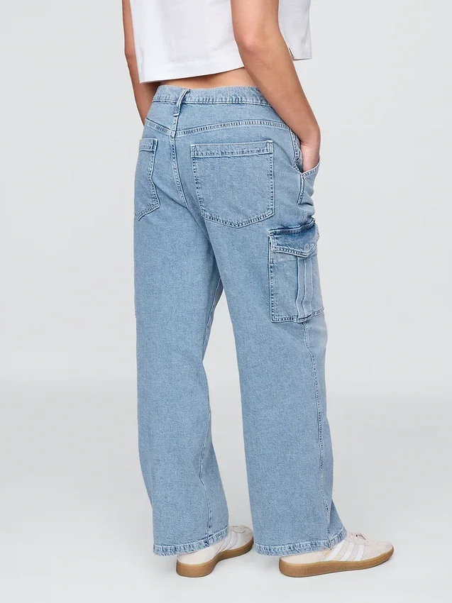 Mid Rise '90S Loose Cargo Jeans