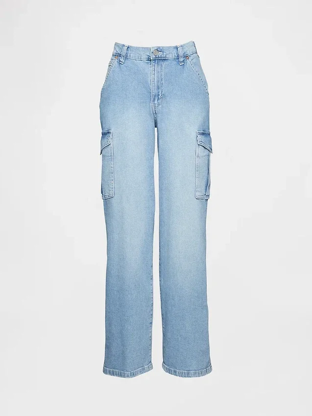 Mid Rise '90S Loose Cargo Jeans
