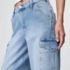 Mid Rise '90S Loose Cargo Jeans