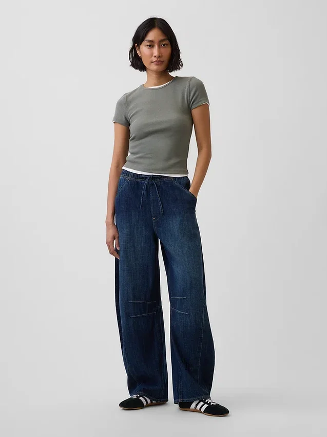Mid Rise Easy Horseshoe Jeans