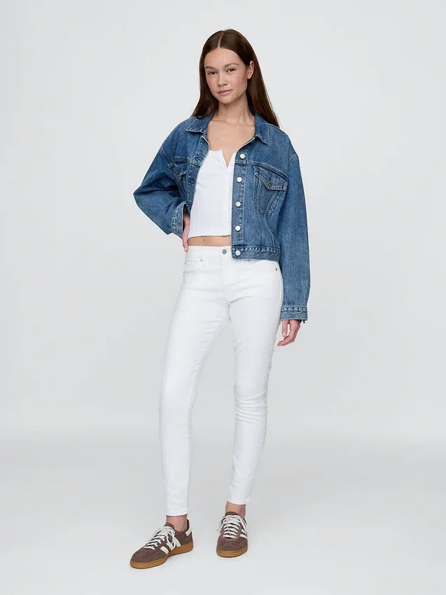 Mid Rise True Skinny-Jeans