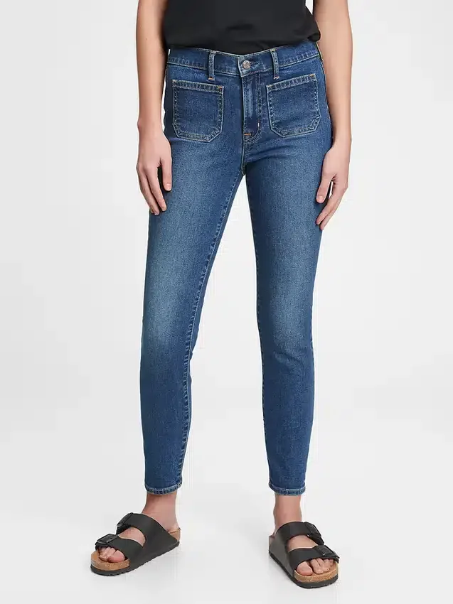 Mid Rise True Skinny-Jeans