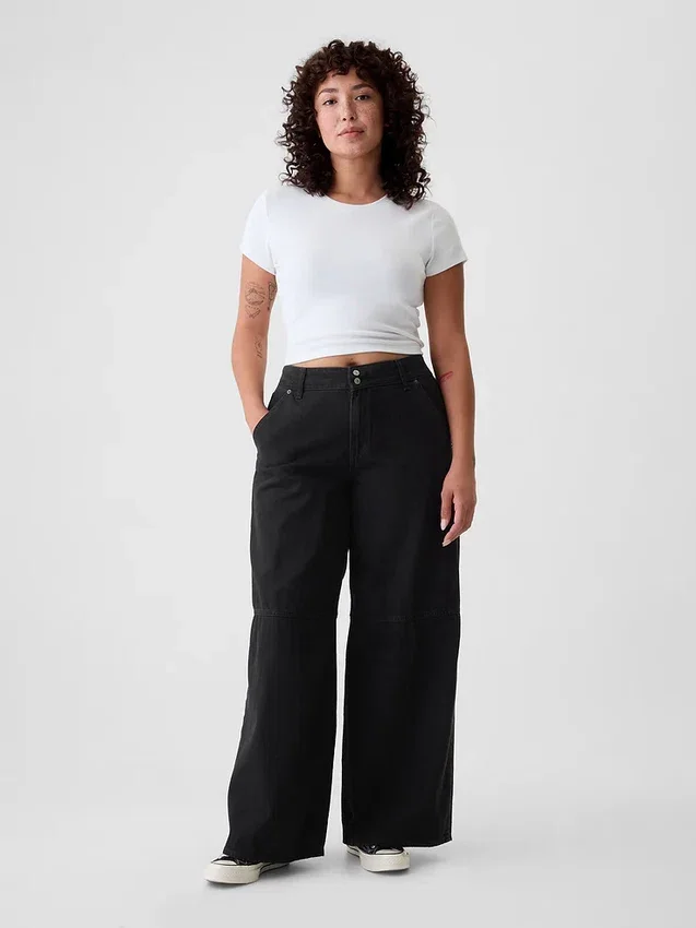 Mid Rise Ultrasoft Baggy Jeans