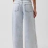 Mid Rise Ultrasoft Baggy Micro Belt Jeans