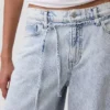Mid Rise Ultrasoft Baggy Micro Belt Jeans